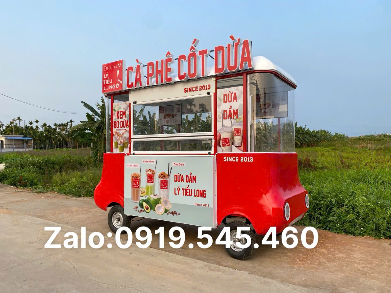 Xu Hướng Khởi Nghiệp Tinh Gọn: Sở Hữu Xe Bán Cà Phê Cốt Dừa Lưu Động Đẹp, Tiện Nghi